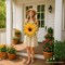 Charming Burlap Sunflower 22" Wreath, Vintage Front Door Decor with Rustic Farmhouse Style